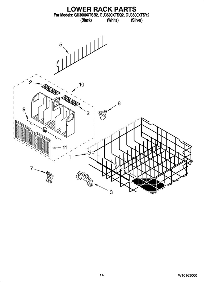 Diagram for GU3600XTSB2