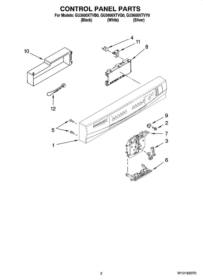 Diagram for GU3600XTVB0