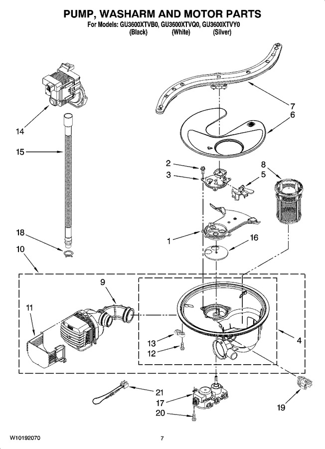 Diagram for GU3600XTVY0