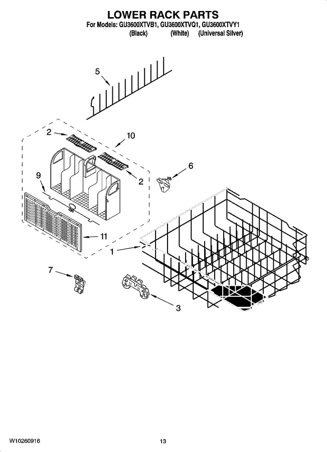 Diagram for GU3600XTVQ1