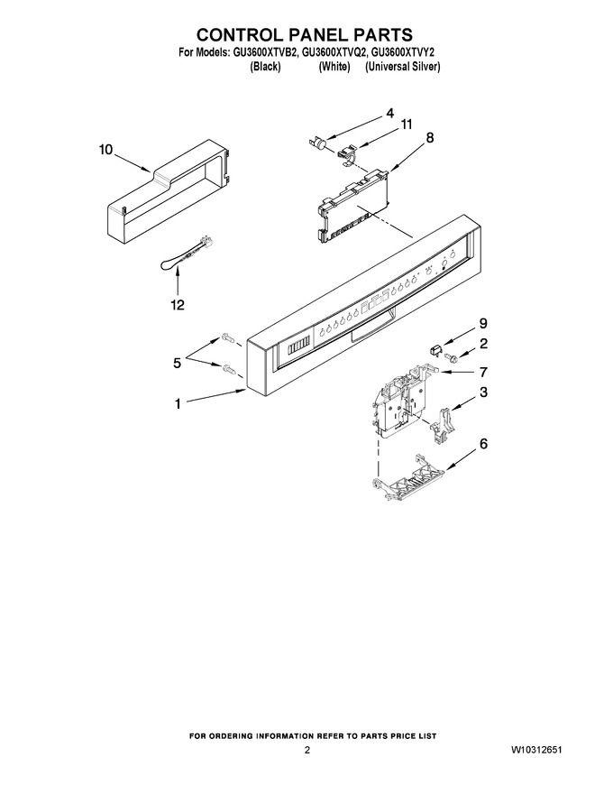 Diagram for GU3600XTVQ2