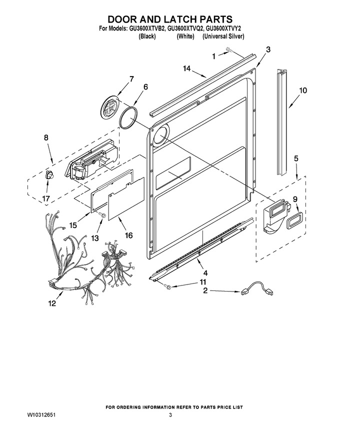 Diagram for GU3600XTVQ2