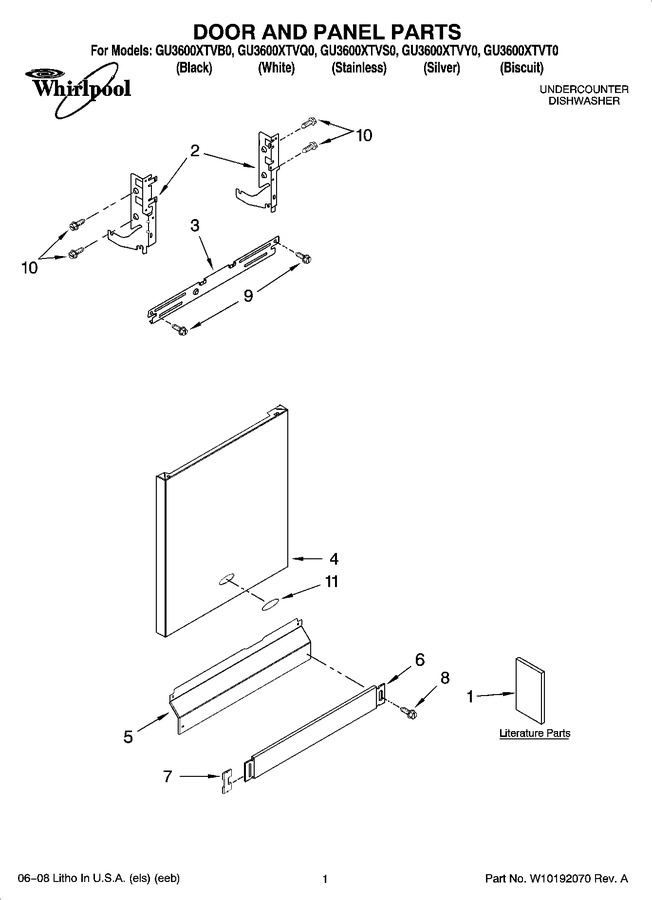 Diagram for GU3600XTVT0