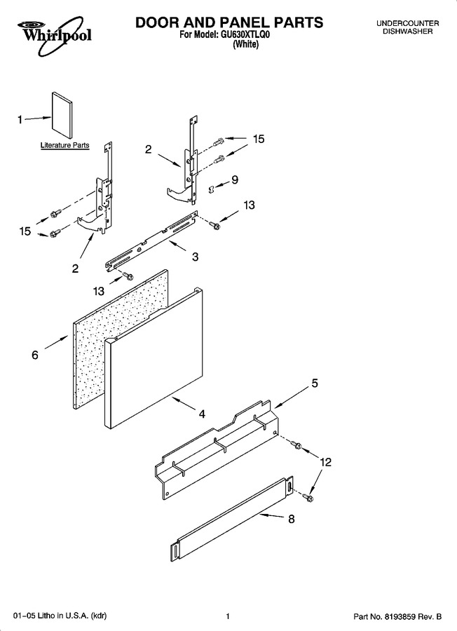 Diagram for GU630XTLQ0