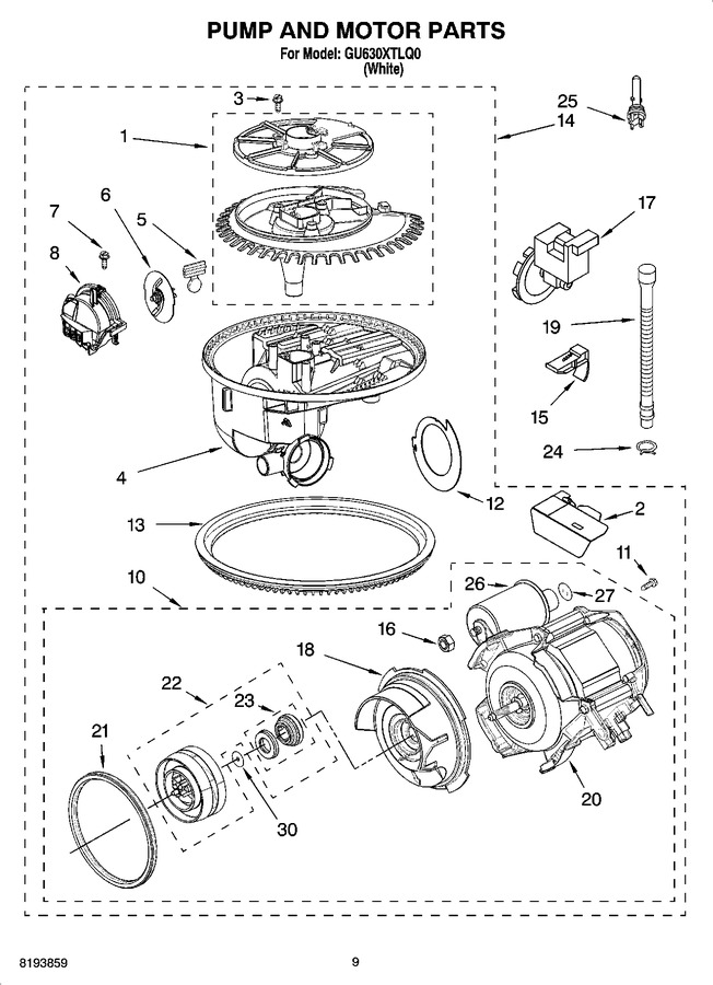 Diagram for GU630XTLQ0