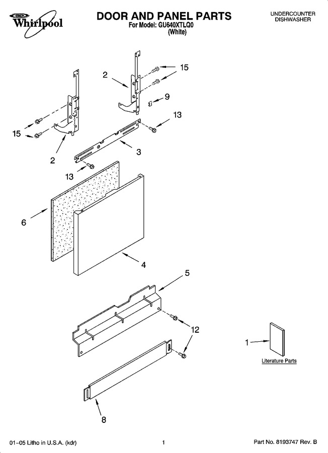 Diagram for GU640XTLQ0