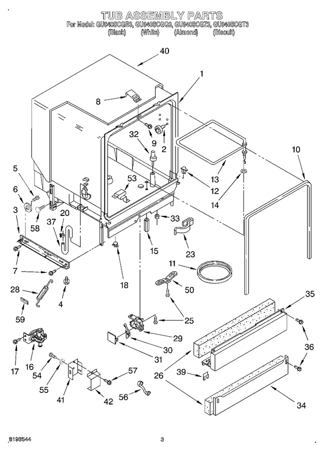 Diagram for GU940SCGZ3