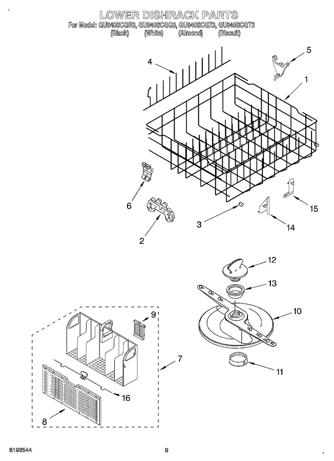 Diagram for GU940SCGZ3