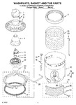 Diagram for 03 - Washplate, Basket And Tub