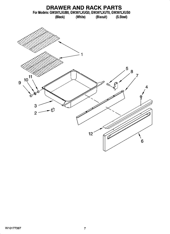 Diagram for GW397LXUS0