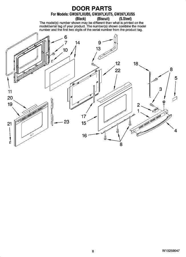 Diagram for GW397LXUT5