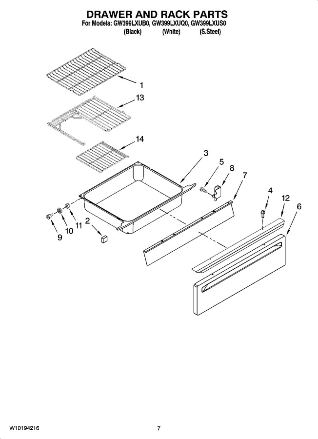 Diagram for GW399LXUB0