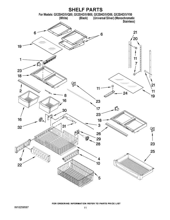 Diagram for GX2SHDXVY00