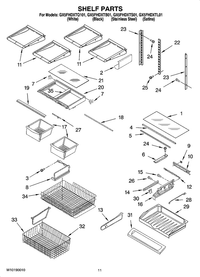 Diagram for GX5FHDXTQ01