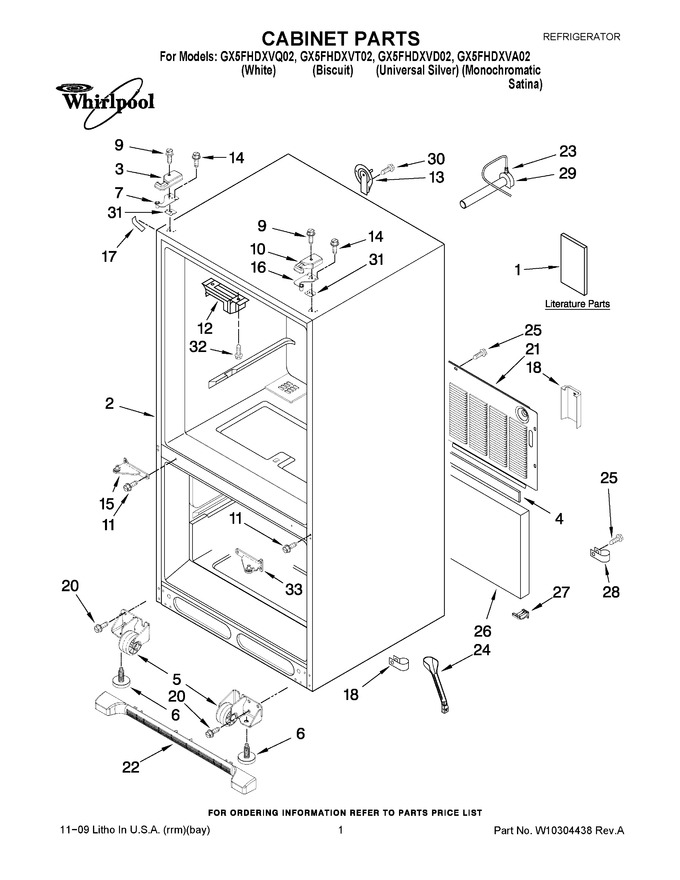 Diagram for GX5FHDXVT02