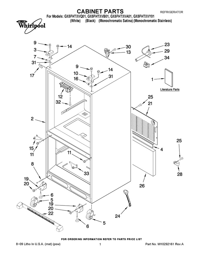 Diagram for GX5FHTXVA01