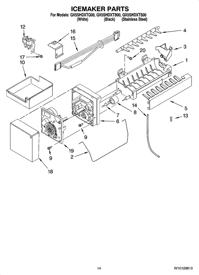 Diagram for GX5SHDXTB00