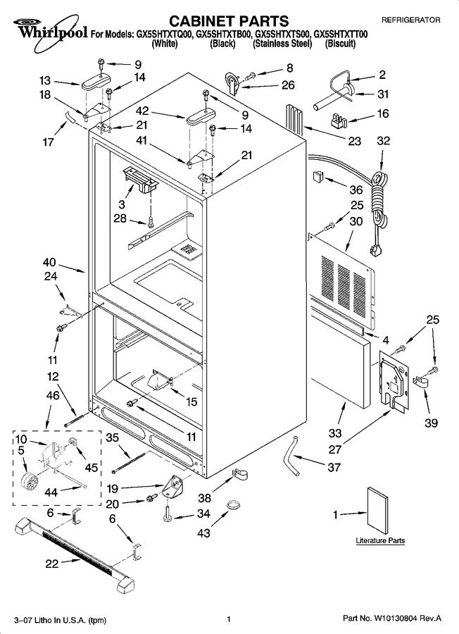 Diagram for GX5SHTXTB00