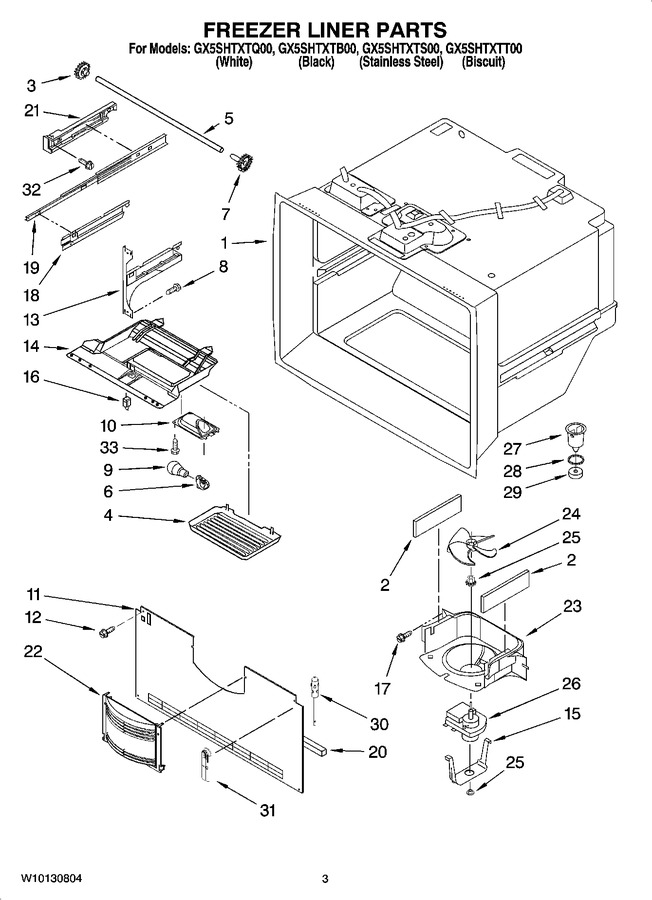 Diagram for GX5SHTXTB00