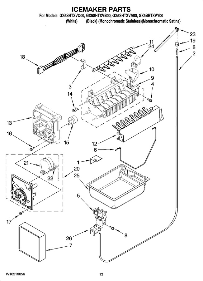 Diagram for GX5SHTXVQ00