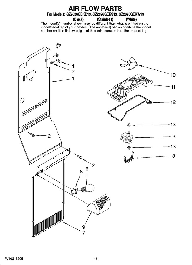 Diagram for GZ2626GEKW13