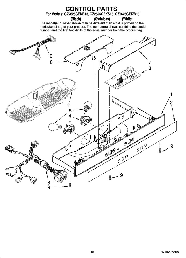 Diagram for GZ2626GEKS13