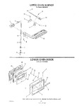 Diagram for 07 - Upper Oven Burner/lower Oven Door