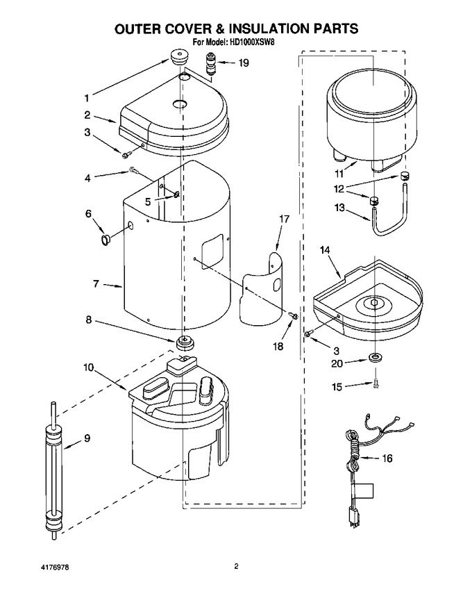 Diagram for HD1000XSW8