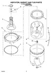 Diagram for 03 - Agitator, Basket And Tub Parts