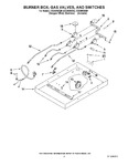 Diagram for 02 - Burner Box, Gas Valves, And Switches