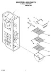 Diagram for 04 - Freezer Liner Parts