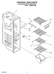 Diagram for 04 - Freezer Liner Parts