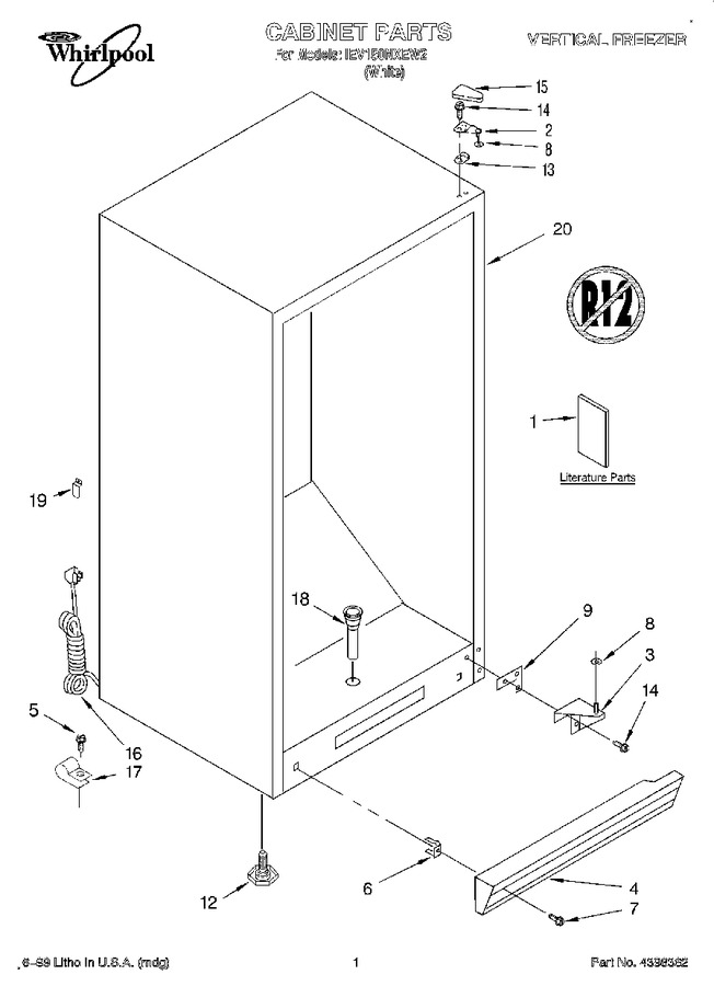 Diagram for IEV150NXEW2