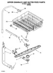 Diagram for 05 - Upper Dishrack And Water Feed Parts