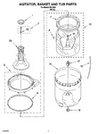 Diagram for 03 - Agitator, Basket And Tub Parts