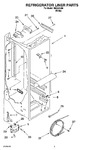 Diagram for 02 - Refrigerator Liner Parts