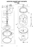 Diagram for 03 - Agitator, Basket And Tub Parts