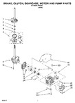 Diagram for 04 - Brake, Clutch, Gearcase, Motor And Pump Parts