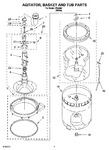 Diagram for 03 - Agitator, Basket And Tub Parts