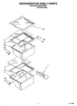 Diagram for 03 - Refrigerator Shelf Parts