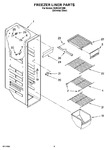 Diagram for 04 - Freezer Liner Parts