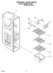 Diagram for 04 - Freezer Liner Parts