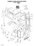 Diagram for 01 - Cabinet Liner And Door Parts