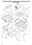 Diagram for 02 - Evaporator, Ice Cutter Grid And Water Parts