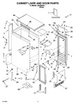 Diagram for 01 - Cabinet Liner And Door Parts