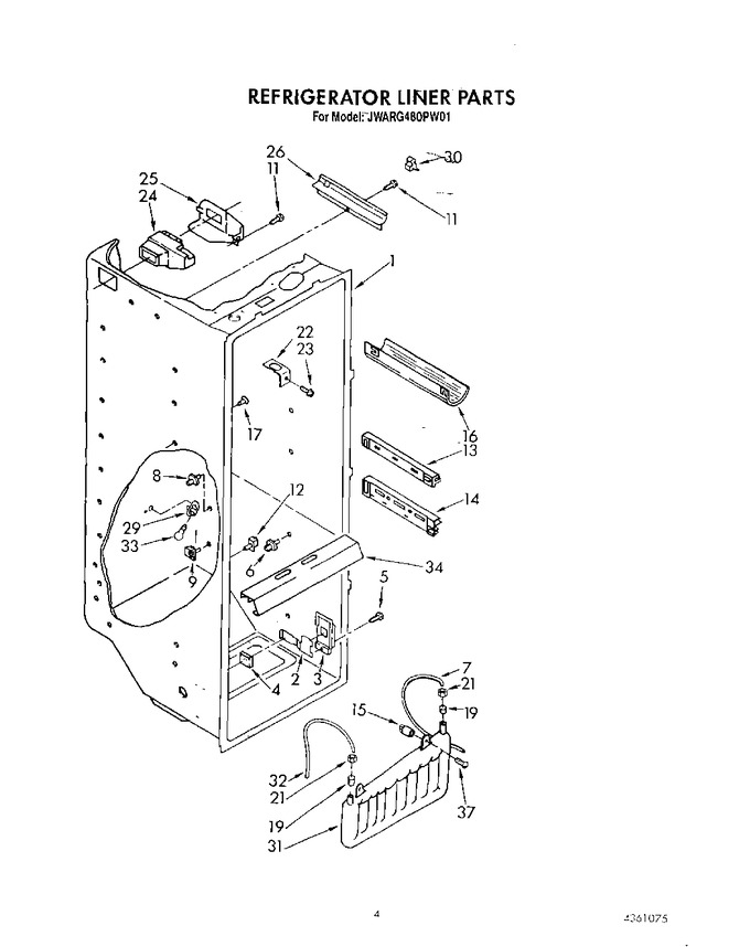 Diagram for JWARG480PW01