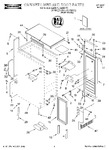 Diagram for 01 - Cabinet Liner And Door, Lit/optional