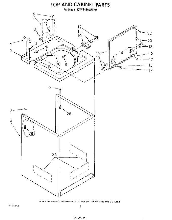 Diagram for KAWE460WAL0