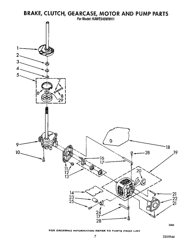 Diagram for KAWE540WAL1