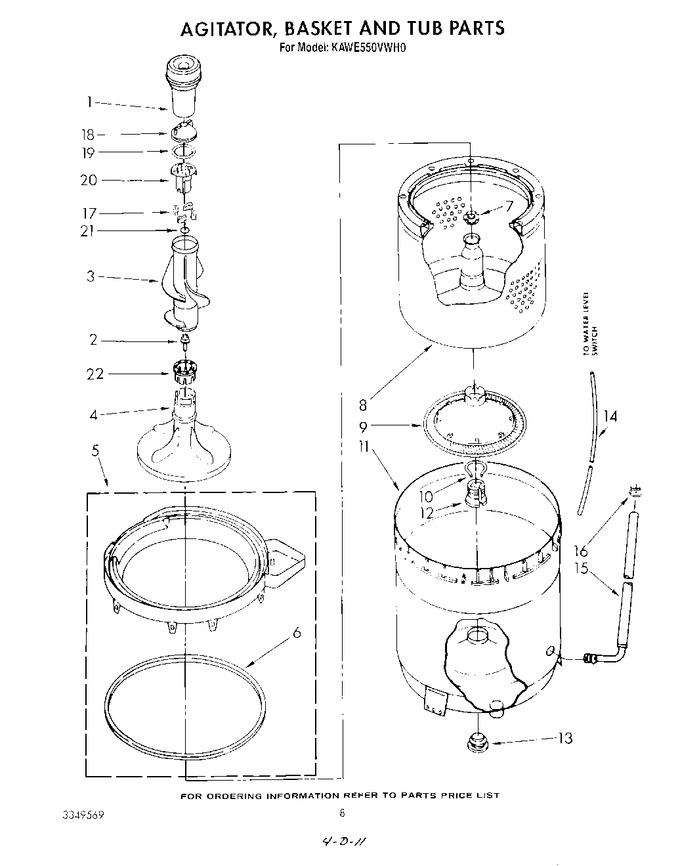 Diagram for KAWE550VAL0